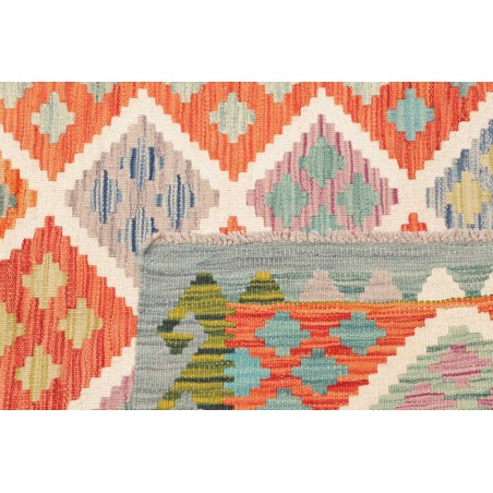 Tappeto Kilim Afghanistan beige arancione 101x150