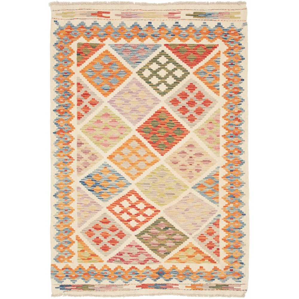 Tappeto Kilim Afghanistan giallo 102x148