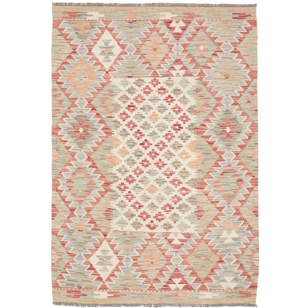 Tappeto Kilim Afghanistan marrone beige 103x147