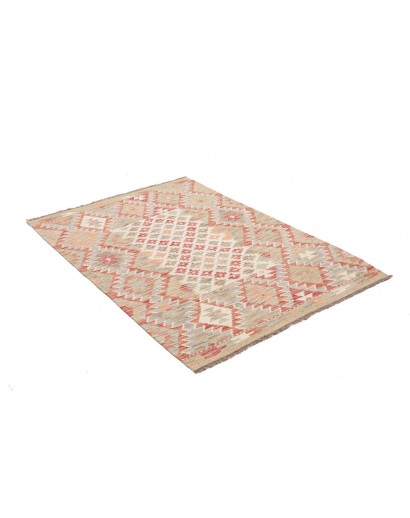 Tappeto Kilim Afghanistan marrone beige 103x147