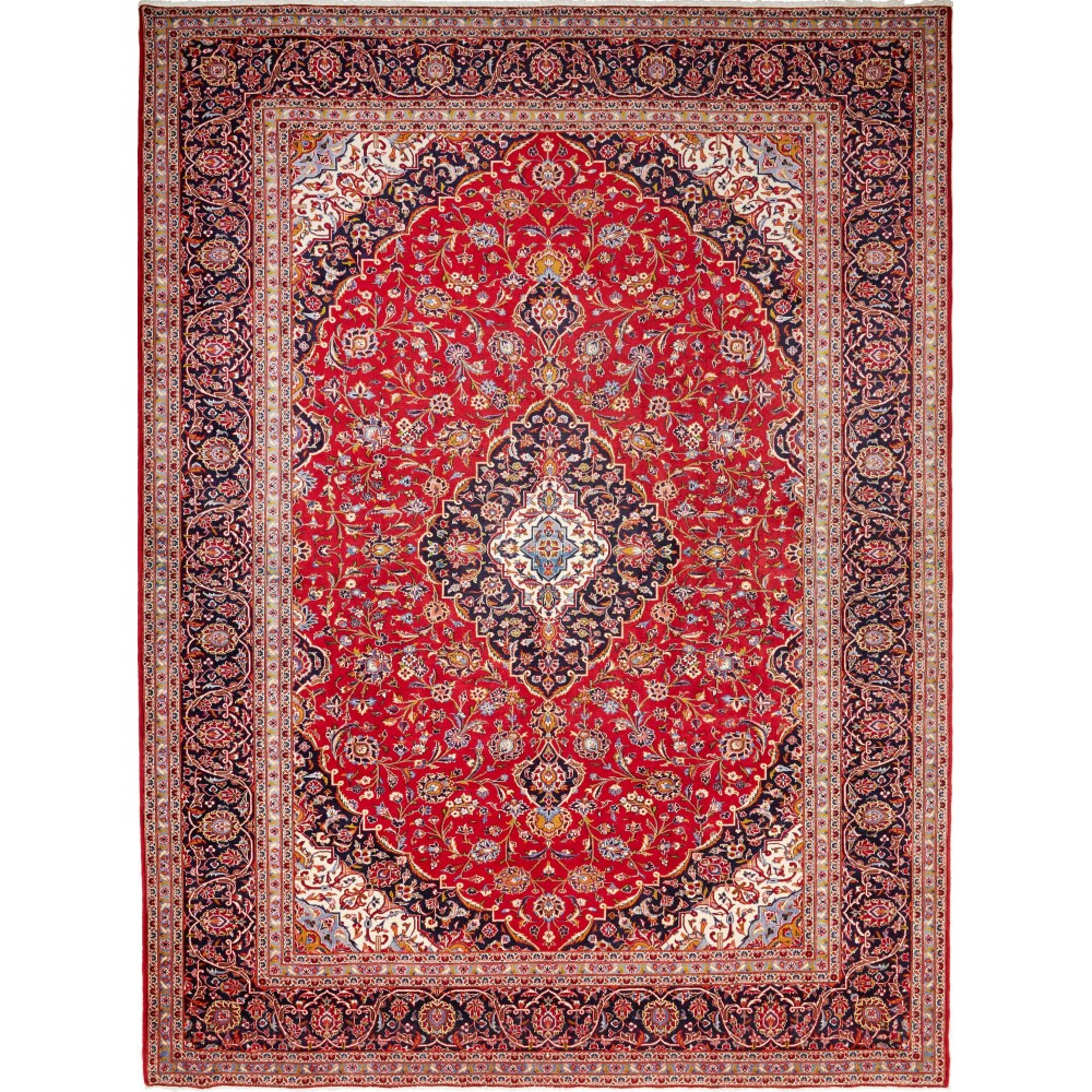 Tappeto Ardakan Persia marrone blu 306x410 Tappeto Ardakan Persia marrone blu 306x410