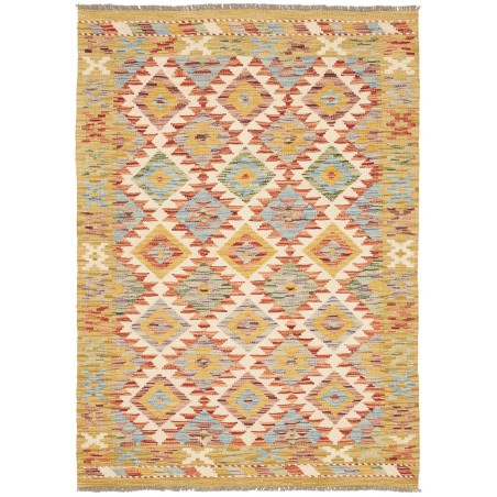 Tappeto Kilim Afghanistan marrone 104x145