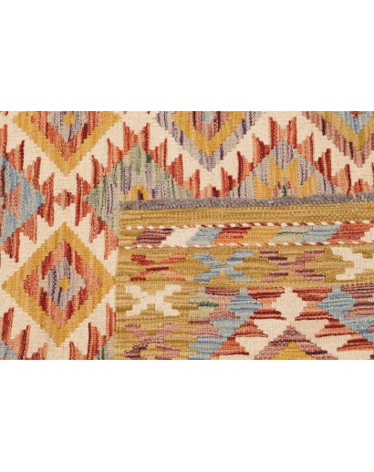 Tappeto Kilim Afghanistan marrone 104x145