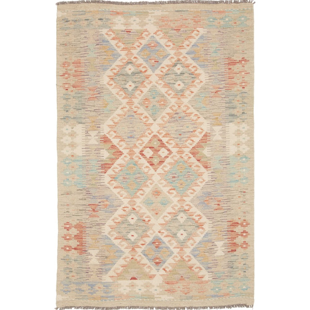 Tappeto Kilim Afghanistan marrone beige 103x155