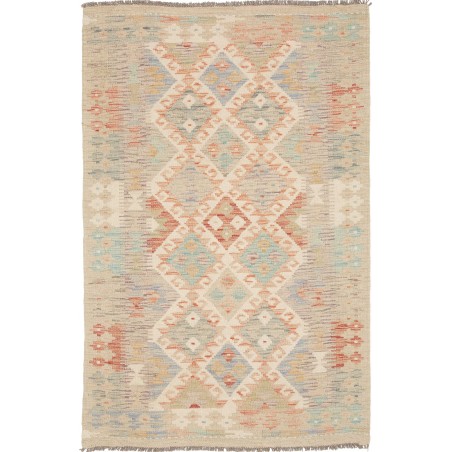 Tappeto Kilim Afghanistan marrone beige 103x155