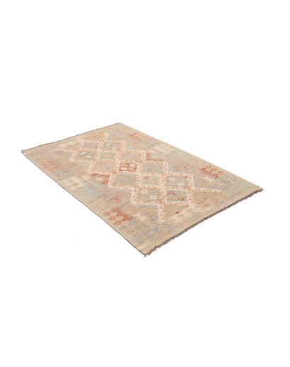 Tappeto Kilim Afghanistan marrone beige 103x155