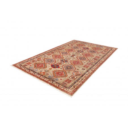 Tappeto Kazak Fine Pakistan marrone grigio 178x262
