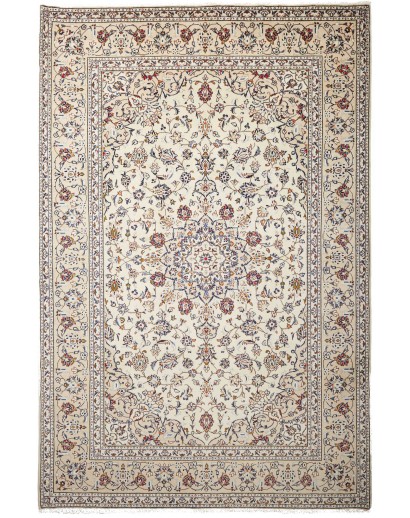 Tappeto Kashan Persia bianco grigio 200x300