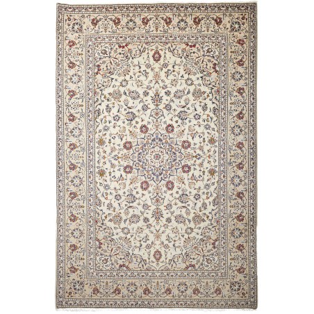 Tappeto Kashan Persia bianco grigio 200x300