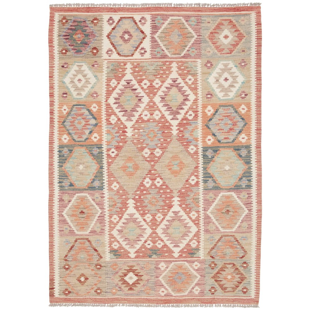 Tappeto Kilim Afghanistan marrone 106x148