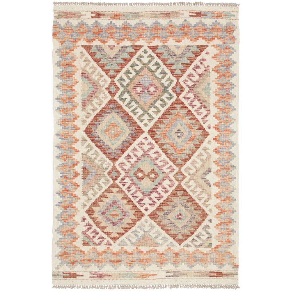 Tappeto Kilim Afghanistan beige marrone 101x154