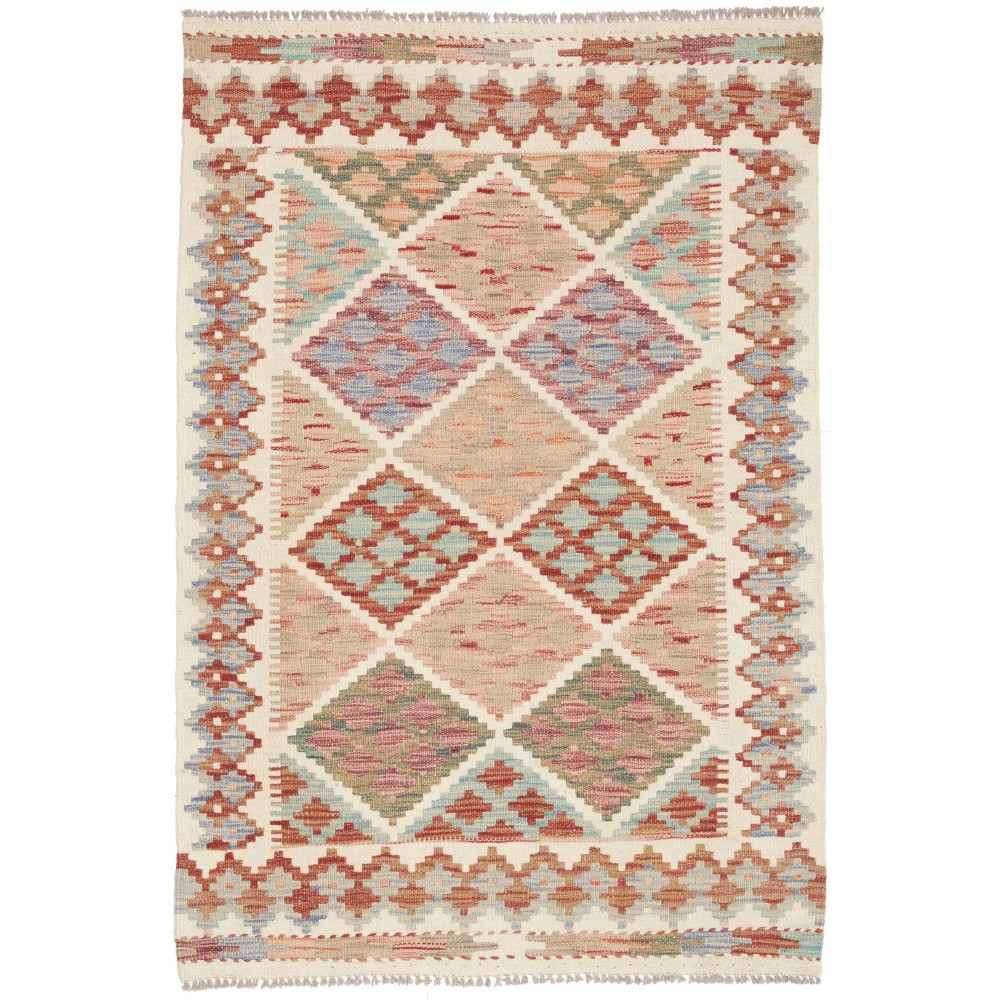 Tappeto Kilim Afghanistan beige marrone 101x150