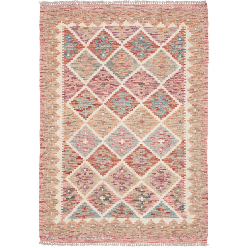 Tappeto Kilim Afghanistan marrone 105x150