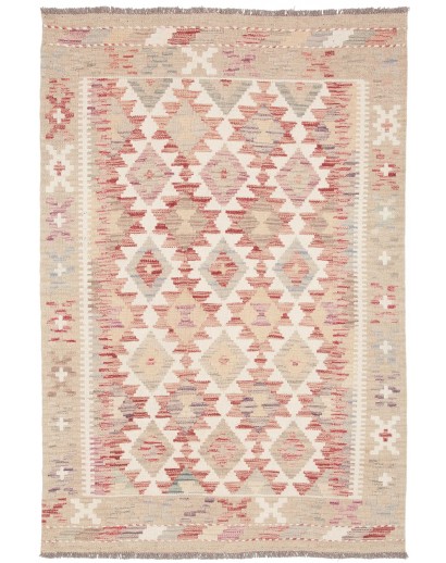 Tappeto Kilim Afghanistan beige marrone 99x146