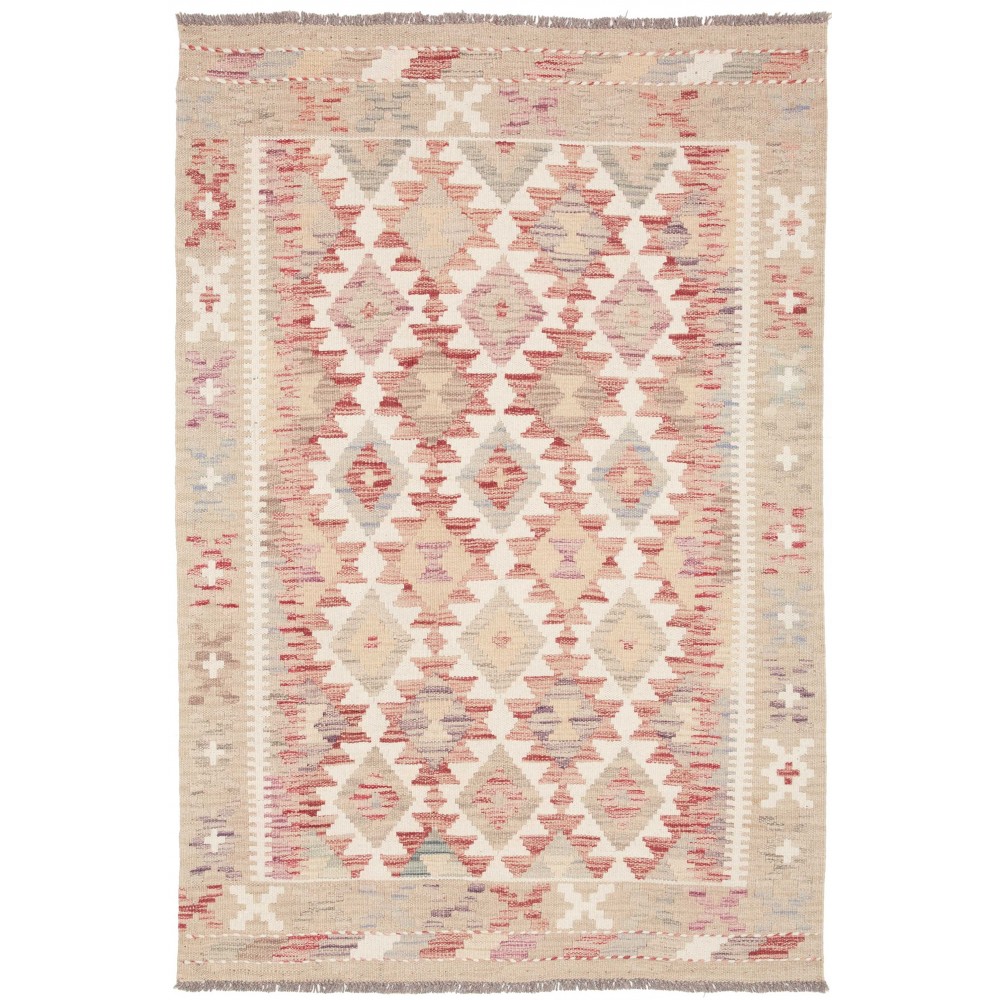 Tappeto Kilim Afghanistan beige marrone 99x146