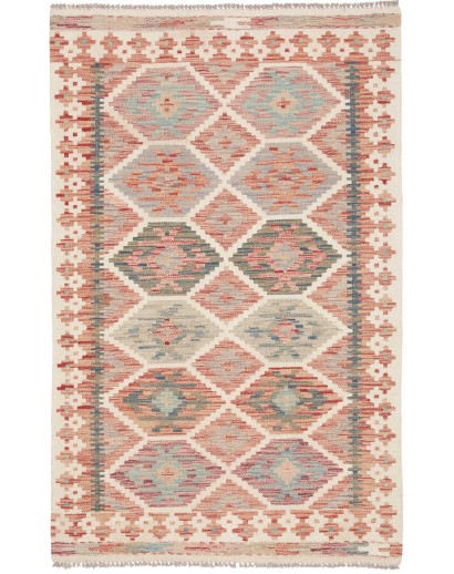 Tappeto Kilim Afghanistan marrone beige 95x151