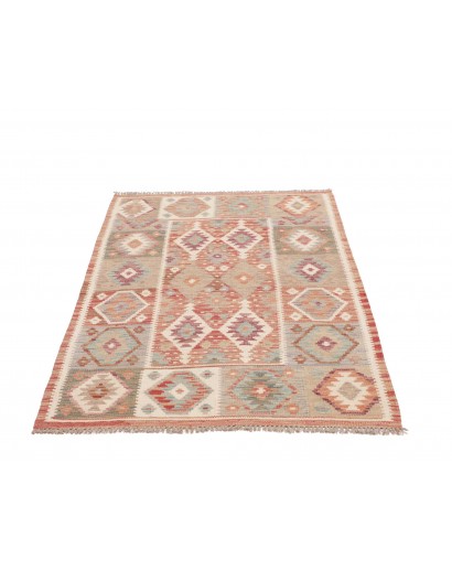 Tappeto Kilim Afghanistan beige marrone 102x146