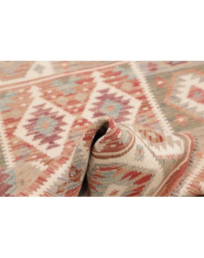 Tappeto Kilim Afghanistan beige marrone 102x146