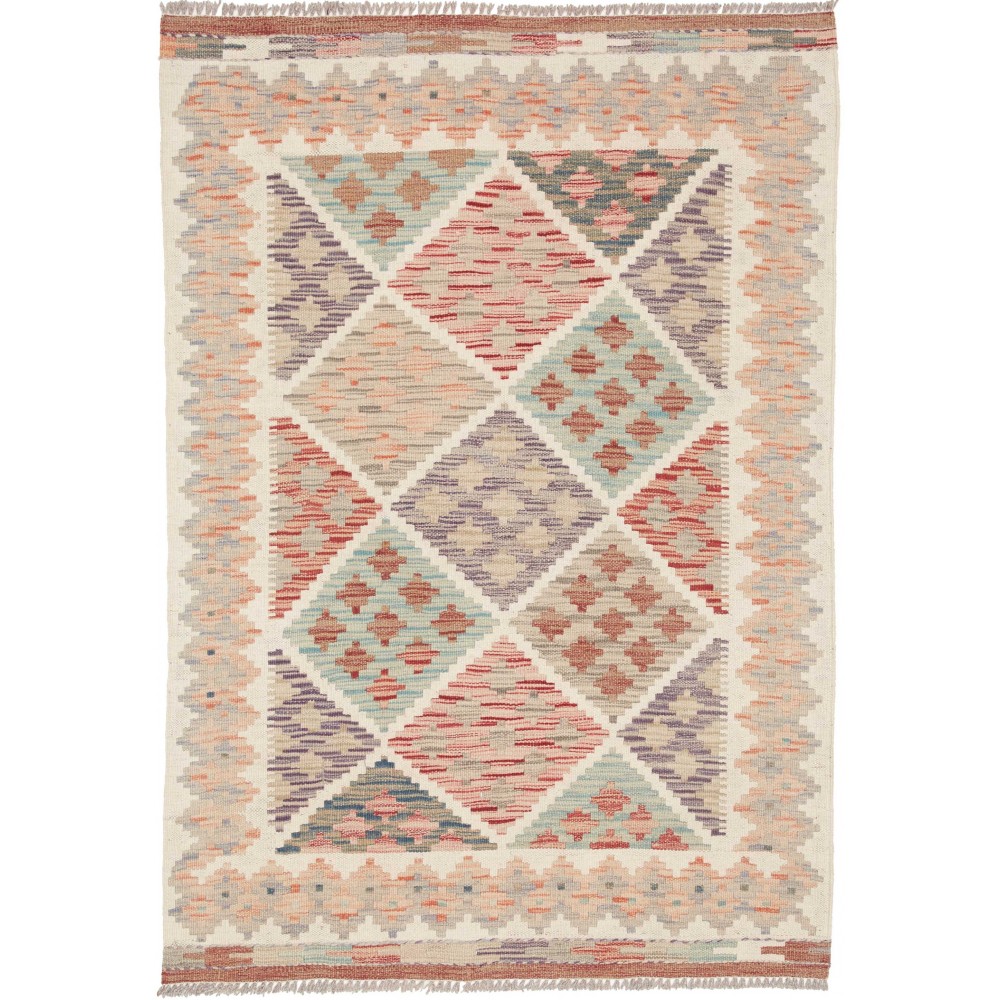 Tappeto Kilim Afghanistan marrone 99x142