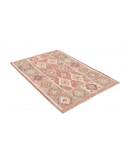 Tappeto Kilim Afghanistan marrone bianco 103x150