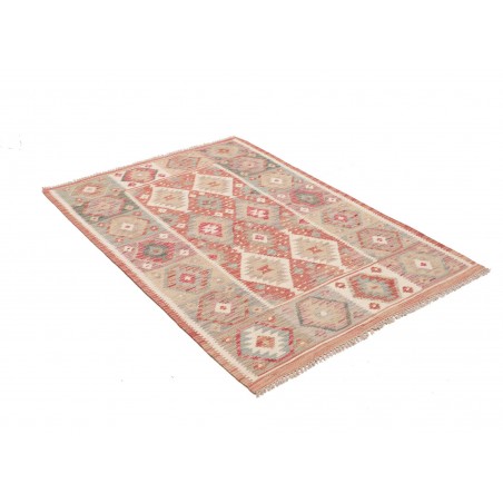 Tappeto Kilim Afghanistan marrone bianco 103x150