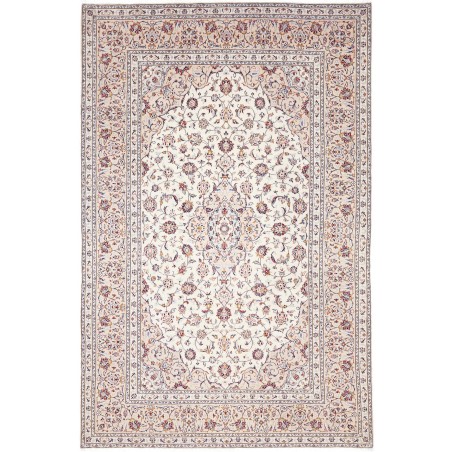 Tappeto Kashan Persia bianco azzurro 204x310