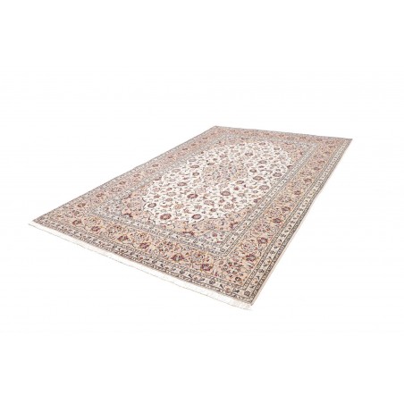 Tappeto Kashan Persia bianco azzurro 204x310