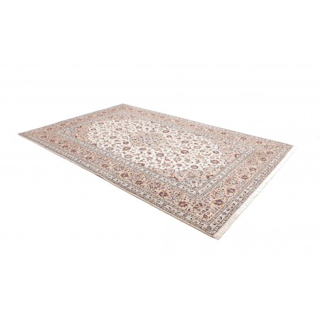 Tappeto Kashan Persia bianco azzurro 204x310