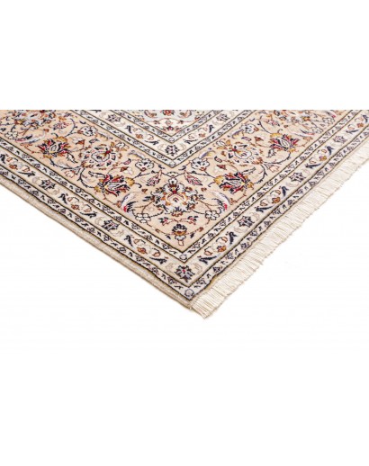 Tappeto Kashan Persia bianco azzurro 204x310