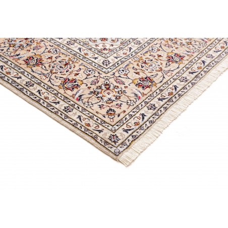 Tappeto Kashan Persia bianco azzurro 204x310
