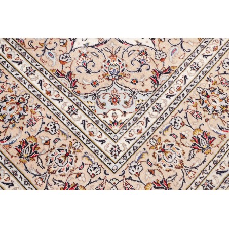 Tappeto Kashan Persia bianco azzurro 204x310