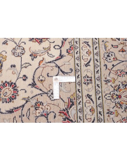 Tappeto Kashan Persia bianco azzurro 204x310