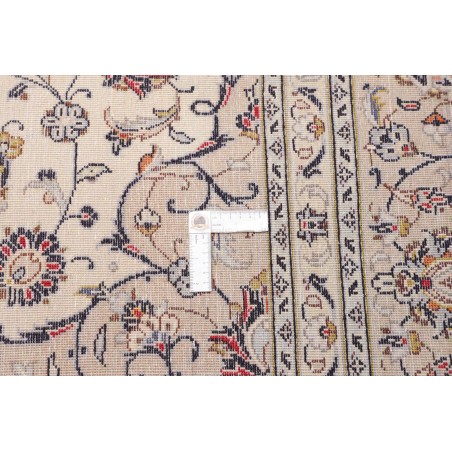 Tappeto Kashan Persia bianco azzurro 204x310