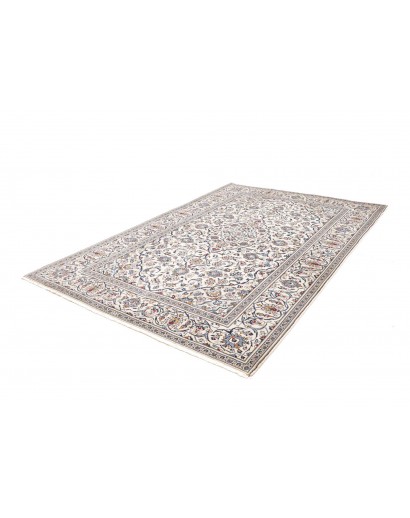 Tappeto Kashan Persia bianco grigio 197x290