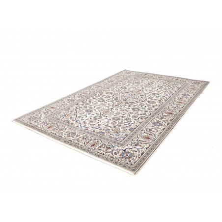 Tappeto Kashan Persia bianco grigio 197x290
