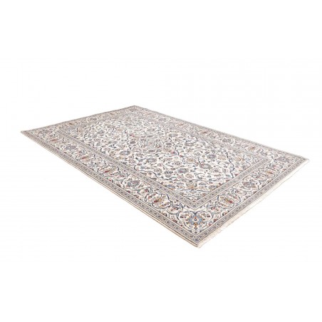Tappeto Kashan Persia bianco grigio 197x290