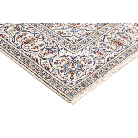 Tappeto Kashan Persia bianco grigio 197x290