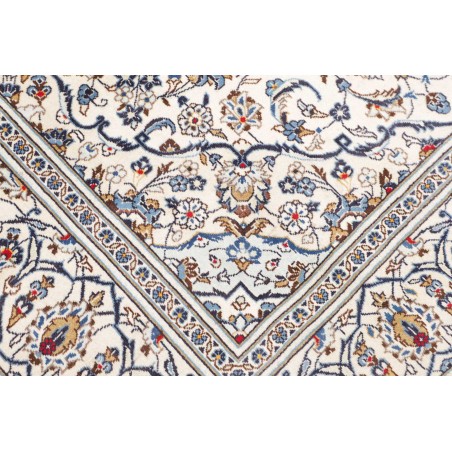 Tappeto Kashan Persia bianco grigio 197x290