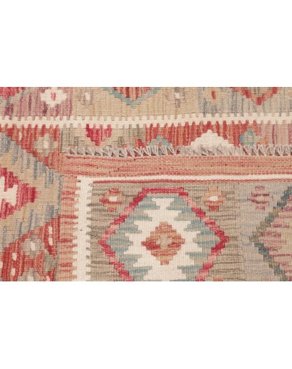 Tappeto Kilim Afghanistan marrone bianco 103x150