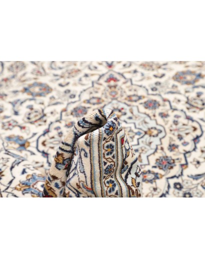 Tappeto Kashan Persia bianco grigio 197x290