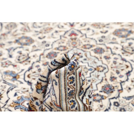Tappeto Kashan Persia bianco grigio 197x290