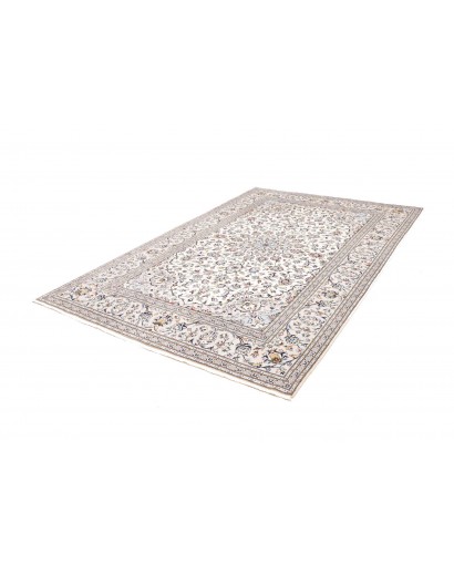 Tappeto Kashan Persia bianco grigio 200x300