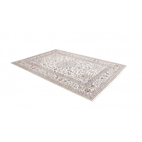 Tappeto Kashan Persia bianco grigio 200x300