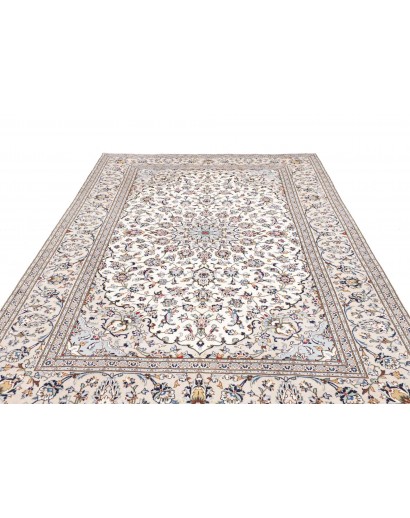 Tappeto Kashan Persia bianco grigio 200x300