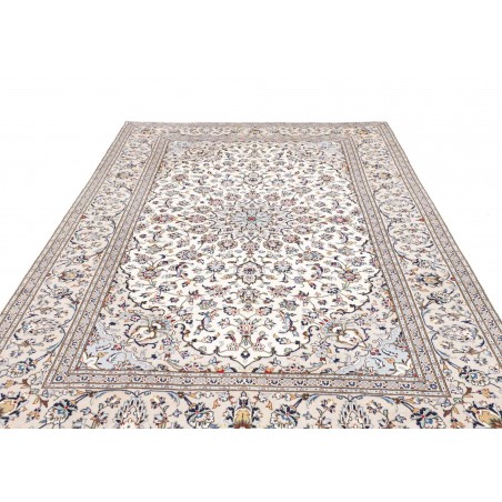Tappeto Kashan Persia bianco grigio 200x300