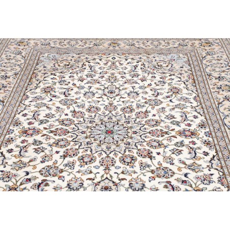 Tappeto Kashan Persia bianco grigio 200x300