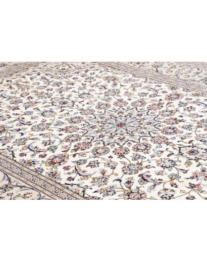 Tappeto Kashan Persia bianco grigio 200x300