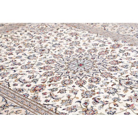 Tappeto Kashan Persia bianco grigio 200x300