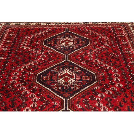 Tappeto Shiraz Persia marrone giallo 220x303