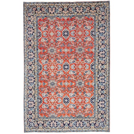 Tappeto Kashan Persia beige grigio 200x303